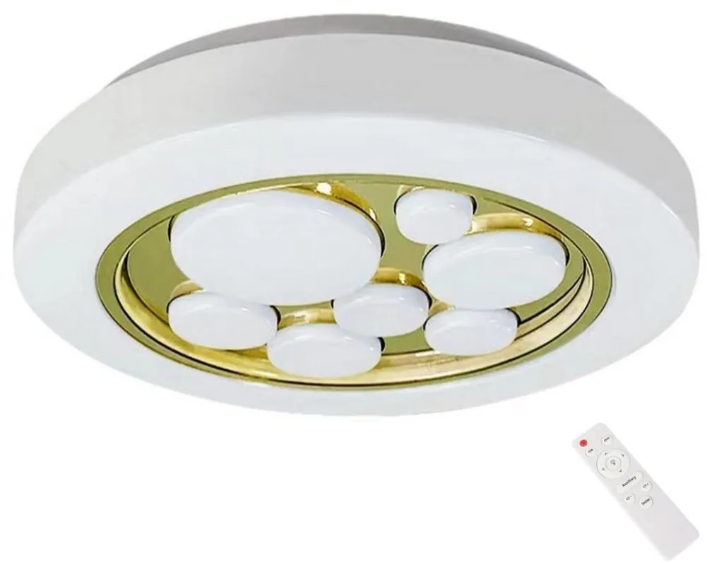 Milagro LED Stmievateľné stropné svietidlo BUBBLES LED/30W/230V + diaľkové ovládanie MI2327