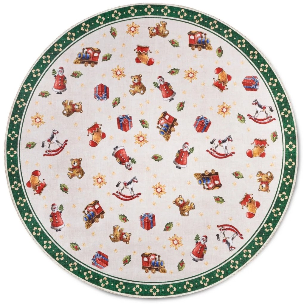 Villeroy & Boch Kusový koberec Toy's delight s potiskem 106193 Green, Multicolor kruh, 150x150 (priemer) kruh, zelená, obývacia izba