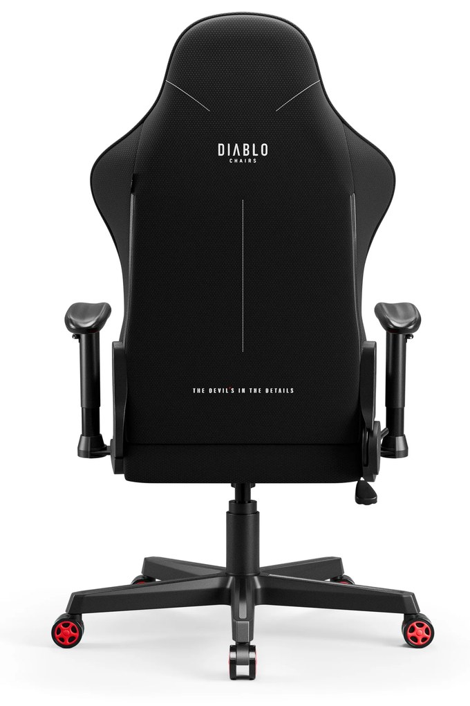 Látkové herné kreslo Diablo X-Starter Normal Size, čierno-červené