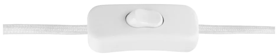 Biela stolová lampa s kovovým tienidlom (výška 50 cm) Manta – Leitmotiv