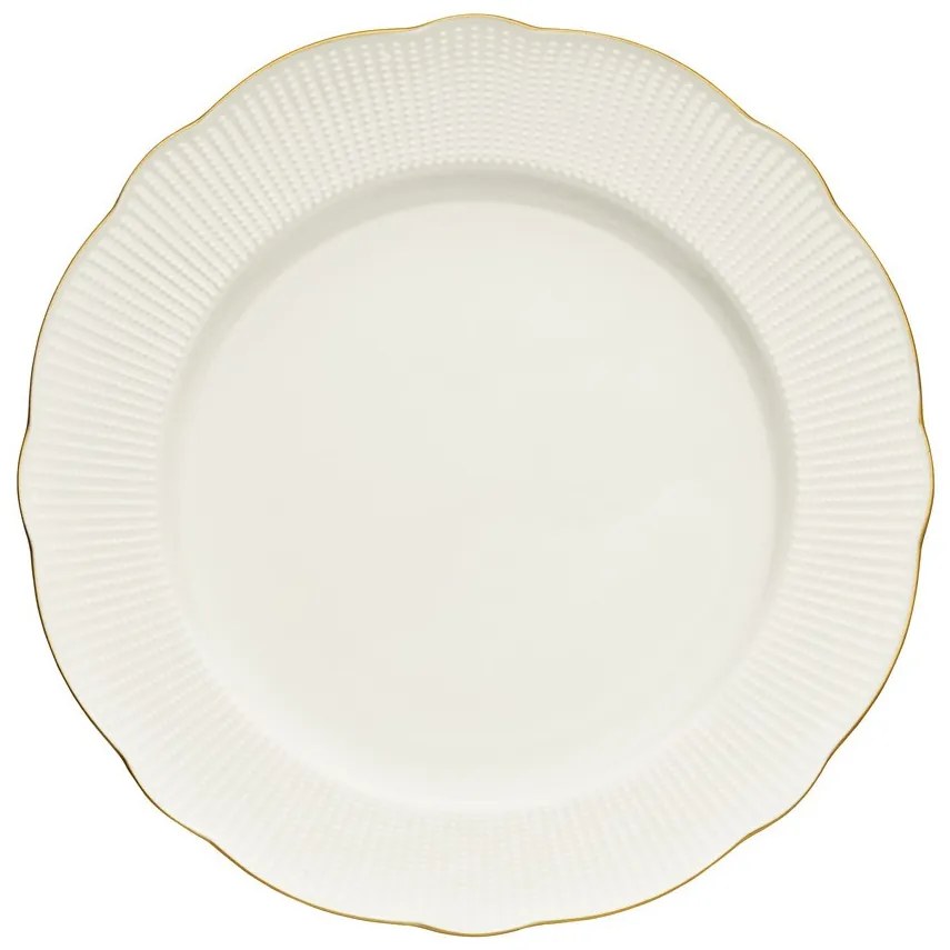 Porcelánová sada 24 ks talířů GoldieWhite bílá/zlatá