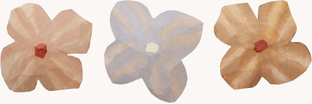 Ručne vyrobené magnetky Poesie, 3 ks