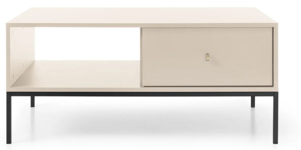 Konferenčný stolík Mono II 104 cm béžový/čierny
