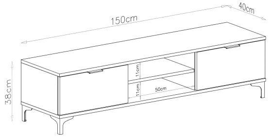 Televízny stolík LORA béžový