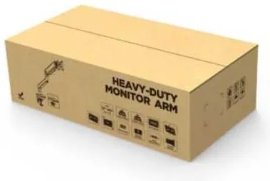 Držiak na monitor Brateck LDT60-C012 Heavy Duty, 1 rameno, čierna