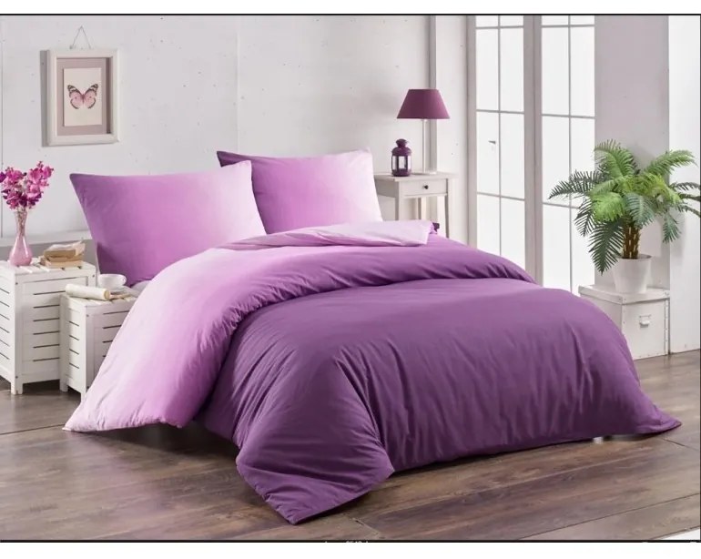 Obliečky bavlnené Fuchsia EMI, Štandardný set jednolôžko obsahuje 1x 140x200 + 1x 70x90