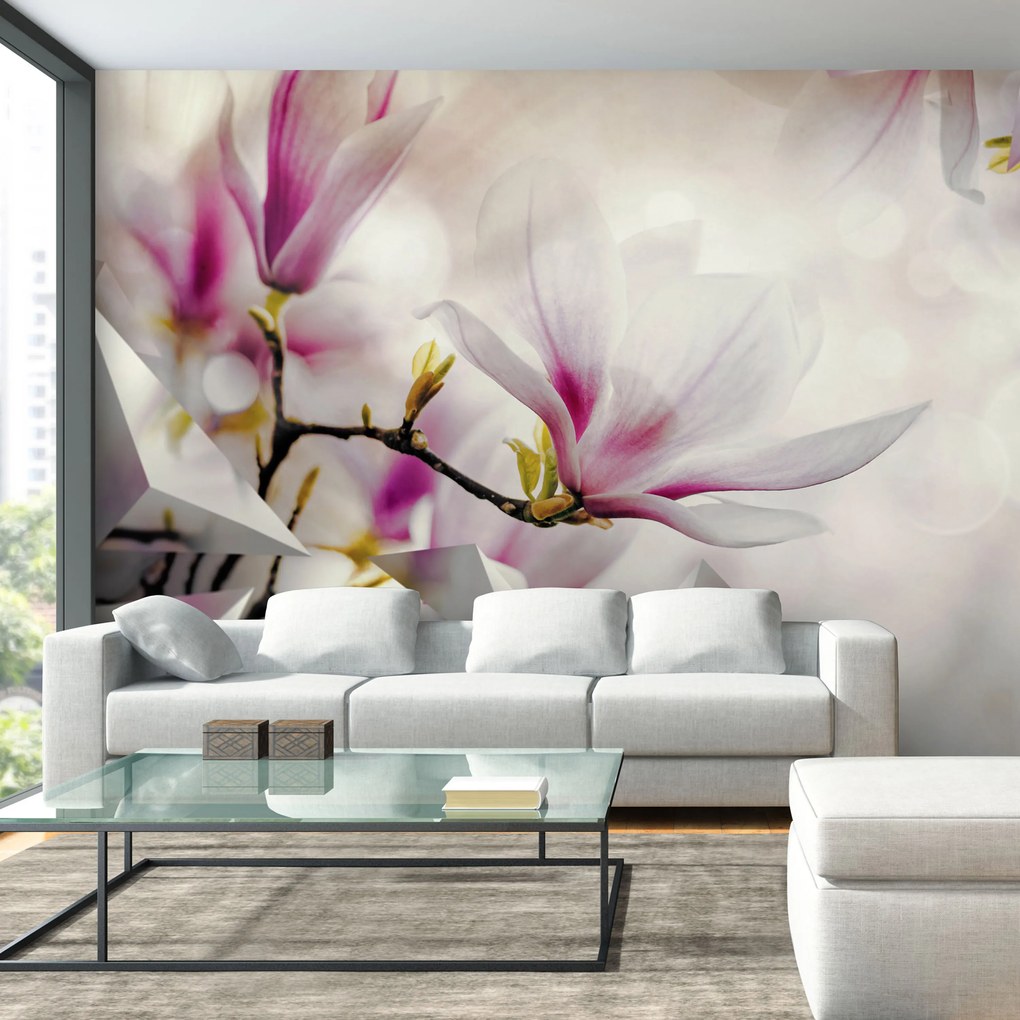 Artgeist Fototapeta - Subtle Magnolias - Third Variant Veľkosť: 200x140, Verzia: Standard
