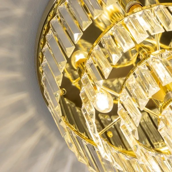 Brilagi - LED krištáľové stropné svietidlo MOZART 5xE14/40W/230V zlaté