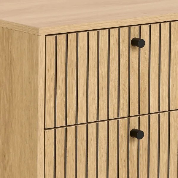 Nočný stolík OLIVIA s praktickými zásuvkami – dub