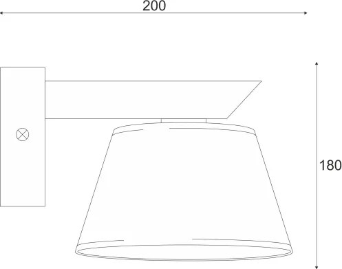 Nástenné svietidlo ANTONIO 1xE14/40W/230V dub