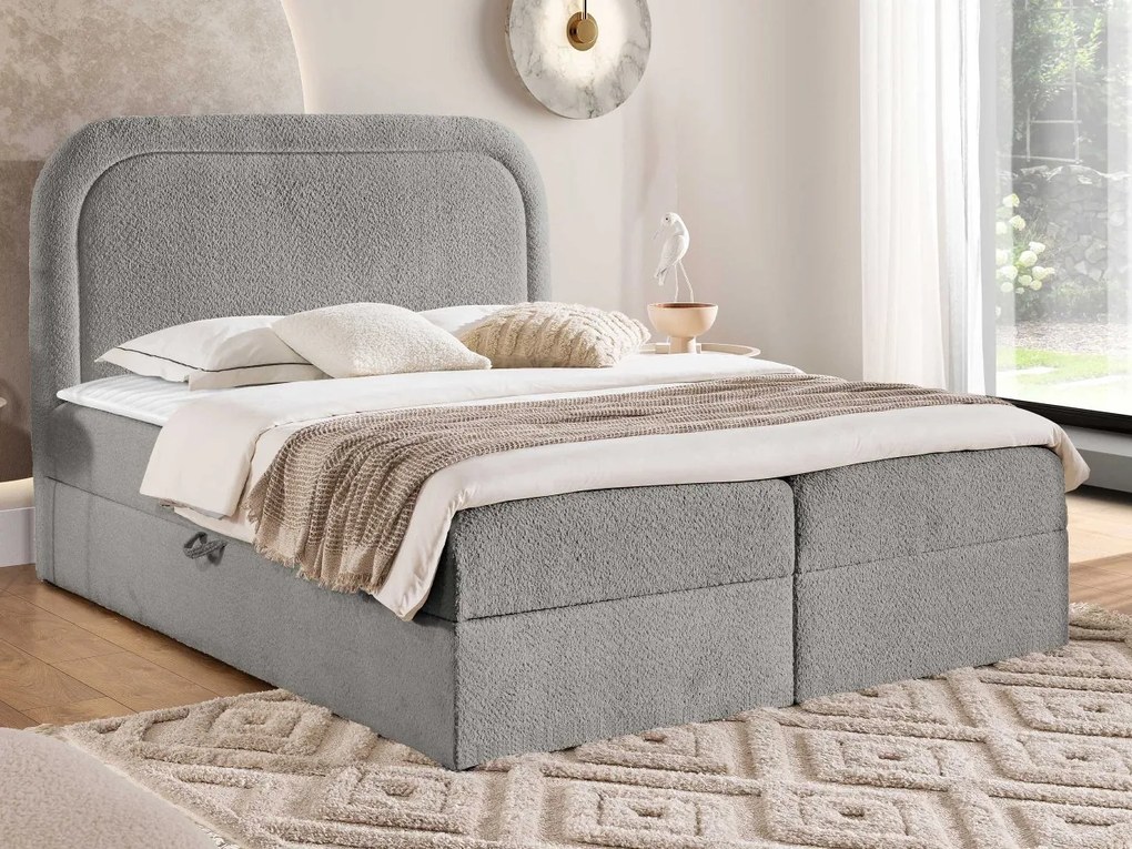 Kontinentálna posteľ Bukirt, Rozmer postele: 120x200, Dostupné poťahy: Coral 45