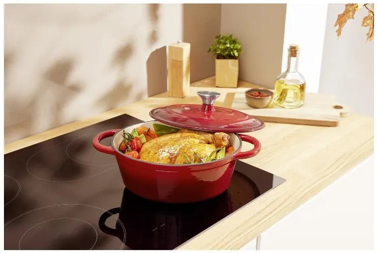 Silvercrest®  Liatinový pekáč, 3 l (červená)  (100393109)