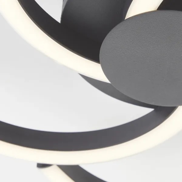 Brilliant - LED Stropné svietidlo FICO LED/22W/230V pr. 34 cm čierna