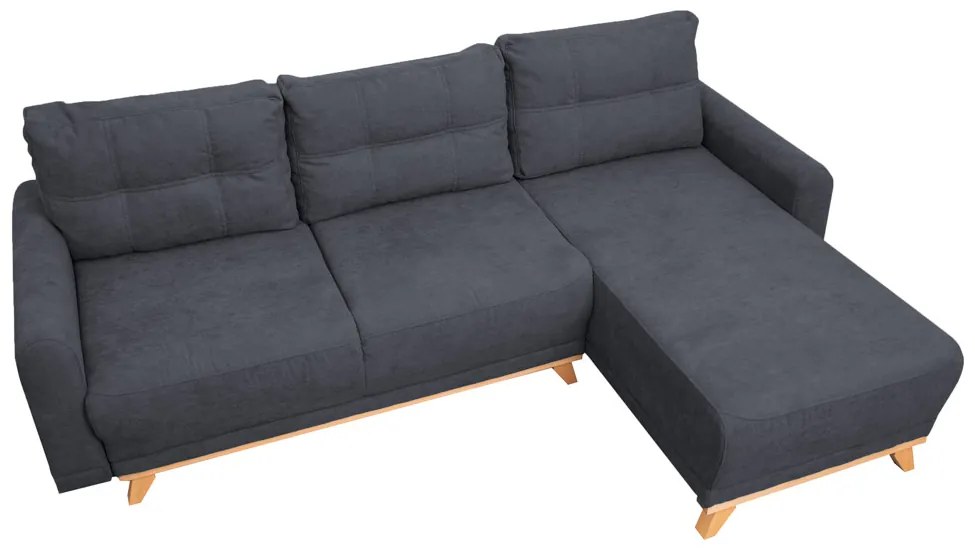 Tmavosivá rohová sedacia súprava ORANGE Varianta: Ľavý roh