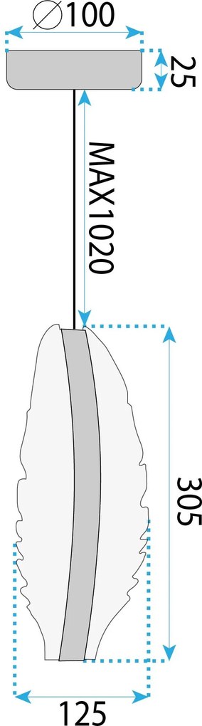 Toolight Toolight, LED stropné svietidlo, 8W, 4000K, 1000lm, G141-CP, zlatá, OSW-02610