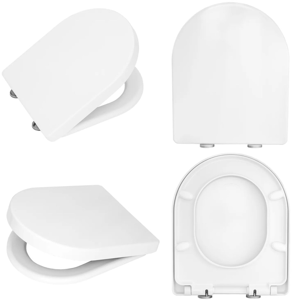 Gamma Sewilla D4, WC sedadlo 420x345mm, SoftClose, biela lesklá, GMA-D4
