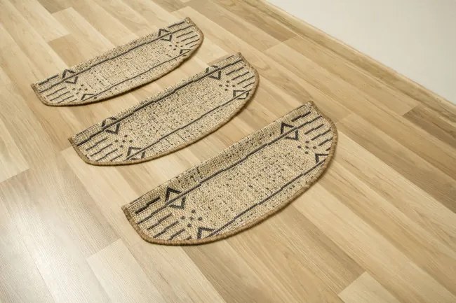 Nášľap na schody Terra Aztec 04 línie, béžový / grafitový