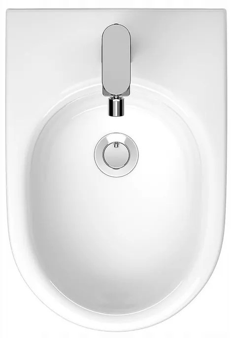 Cersanit Larga Oval, závesný bidet CleanOn, biela, K120-006