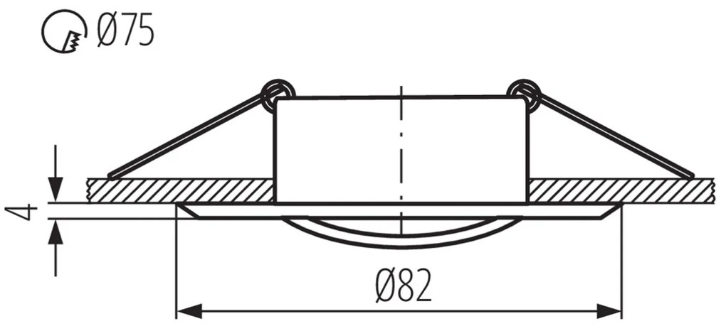 KANLUX Sapho, LUTO podhledové svítidlo výklopné, 50W, 12V, černá mat, 25996