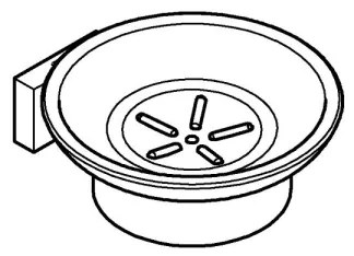 GROHE 40754001 - Miska na mydlo ESSENTIALS CUBE lesklý chróm