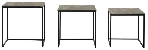 SADA 3x Konferenčný stolík čierna