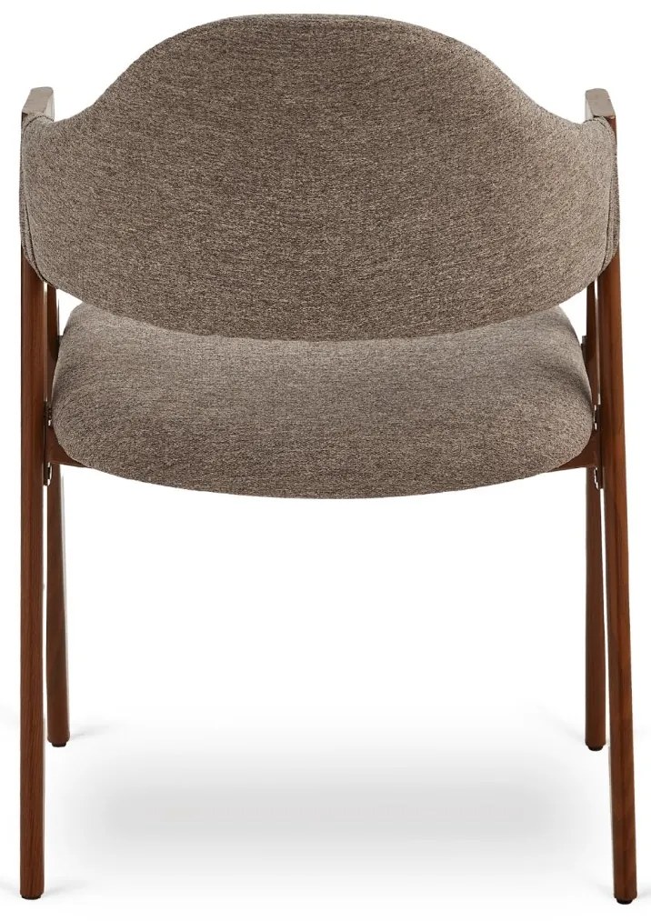 PROXIMA.store - Čalúnená jedálenska stolička RUIZ FARBA: čierna, FARBA NÔH: orech