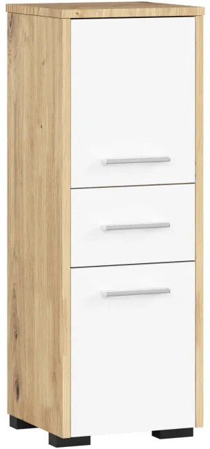 Kúpeľňová skrinka FIN 30 2D 1SZ dub artisan / biela