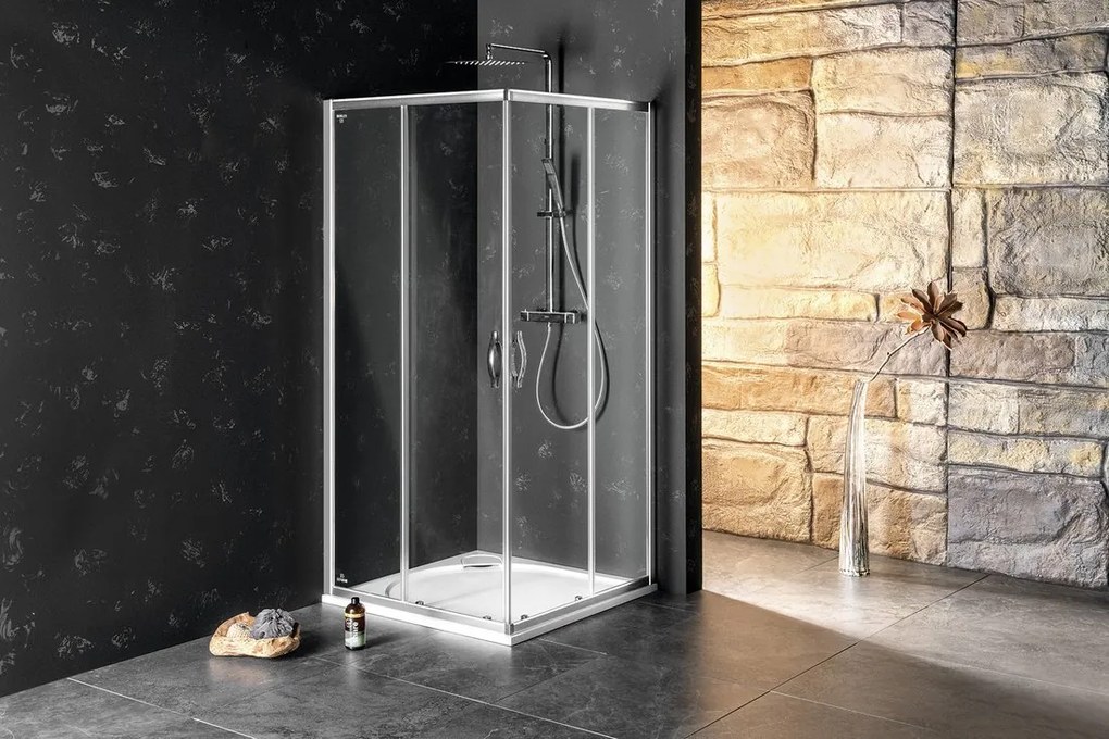 Gelco Gelco, SIGMA SIMPLY obdĺžniková sprchová zástena 900x800 mm, L/P varianta, rohový vstup, GS2190GS2180