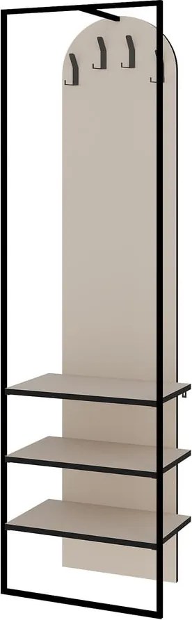 Čierno-krémová predsieňová zostava Edora – Marckeric