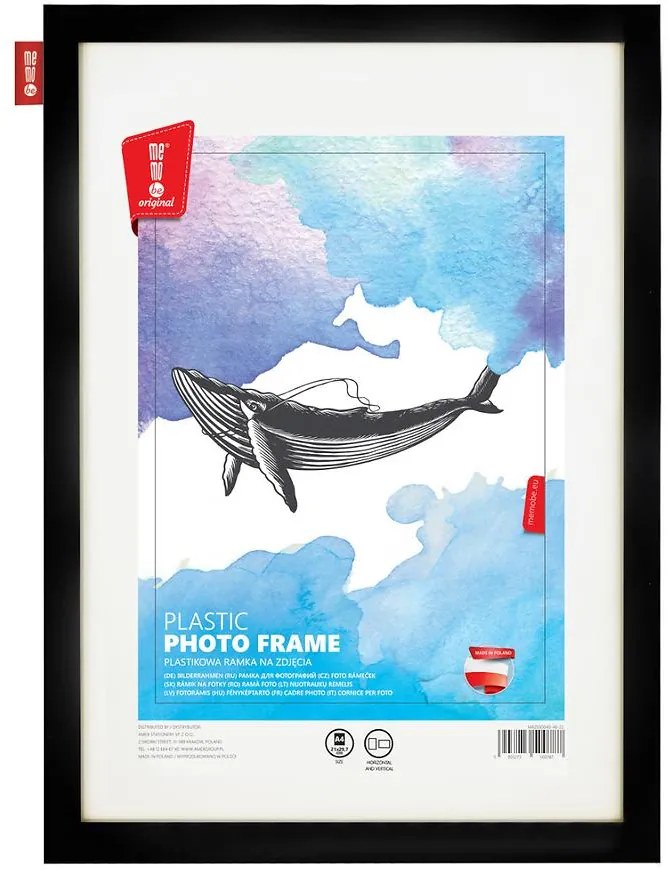 Fotorámček plastový čierny 44x34 cm