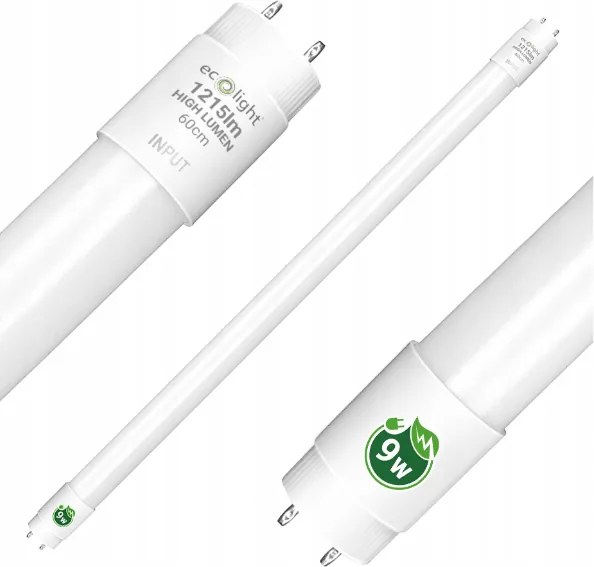 ECOLIGHT LED trubica - T8 - 9W - 60cm - 1215lm - studená biela