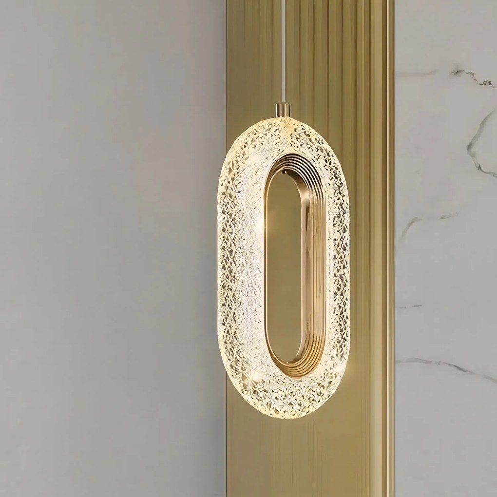 Toolight Rea, ZÁVESNÉ STROPNÉ LED SVIETIDLO G173-3CP GOLD, OSW-07817
