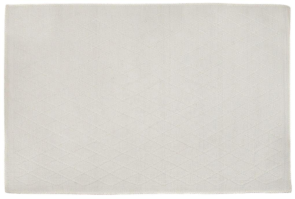 Koberec 160 x 230 cm krémová biela ERZIN Beliani