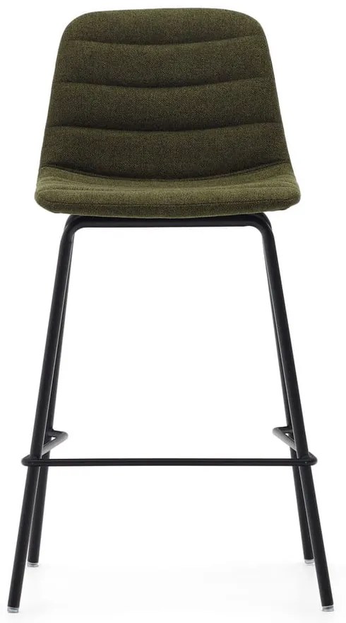Tmavozelené barové stoličky v súprave 2 ks 92,5 cm Zunilda – Kave Home