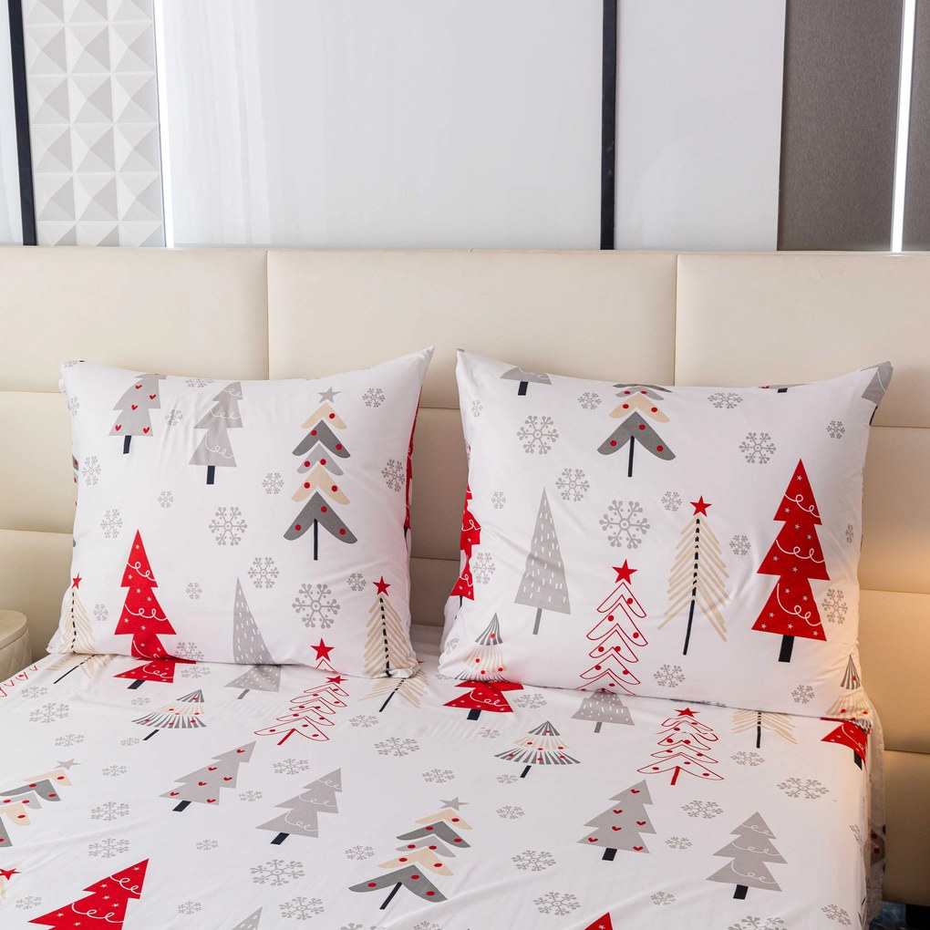 Obliečky z mikrovlákna JINGLE biele Rozmer obliečky: 2 ks 70 x 90 cm | 200 x 220 cm
