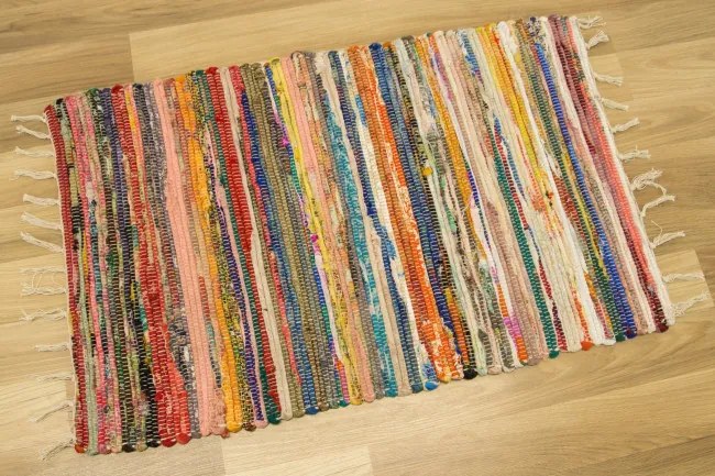 Obojstranný koberček Chindi viacfarebný