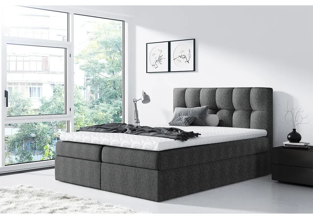 Kontinentálna posteľ Apolon, Rozmer postele: 140x200, Dostupné poťahy: Rico 23