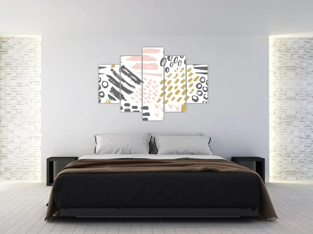 Obraz - Abstraktné ťahy (150x105 cm)