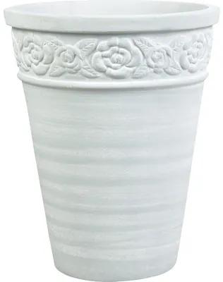 Kvetináč váza terakota Lafiora Ø 35 cm x 45 cm biely