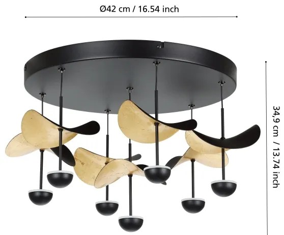 Eglo 390411 - LED Stmievateľné stropné svietidlo DRACERA 7xLED/2,3W/230V 3000K