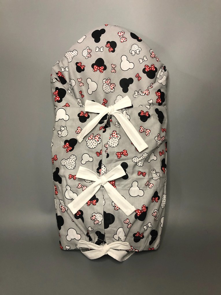 Obliečka na zavinovačku Mickey Mouse small Sivo-červená 73x73cm