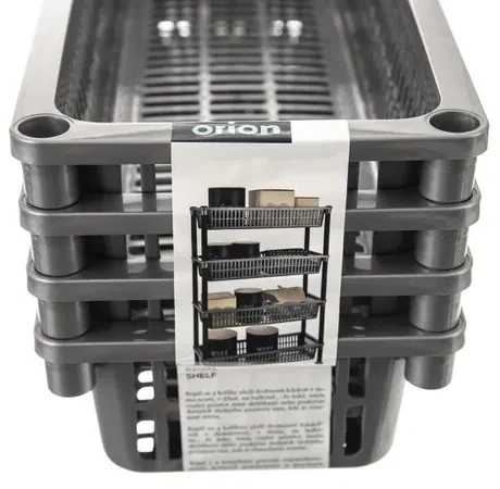Orion Regál UH 4 poschodia Slim GREY sivá