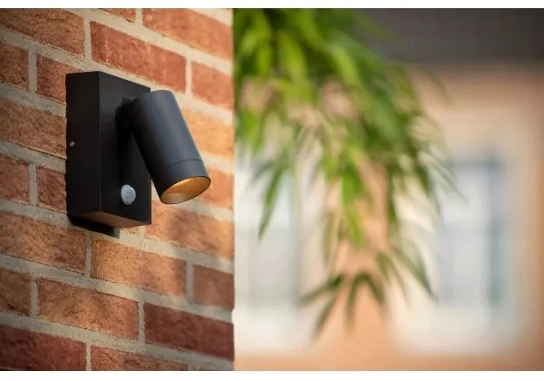 Lucide 09831/01/30 - Vonkajšie svietidlo s pohybovým senzorom TAYLOR 1xGU10/50W/230V IP54