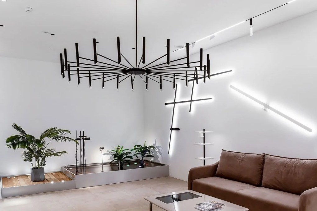 Toolight Toolight, stropná lampa 15xG9 APP1196-15CP, čierna, OSW-40113