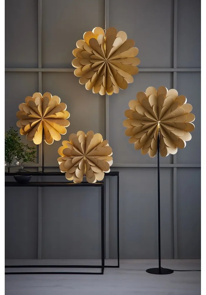 V zlatej farbe vianočná svetelná dekorácia ø 45 cm Maravilla – Markslöjd