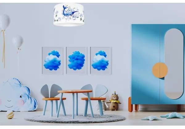 Detské stropné svietidlo OCEAN 1xE27/60W/230V