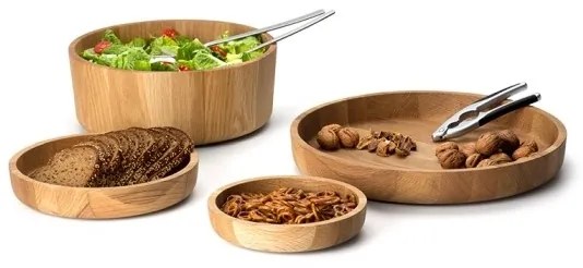 Continenta C4134 - Drevěná miska 25x4,8 cm dub