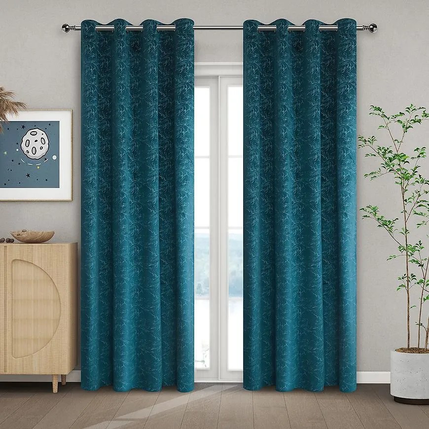 Záves na priechodkách NELA YC11934/280G/21/140x250 tyrkysový