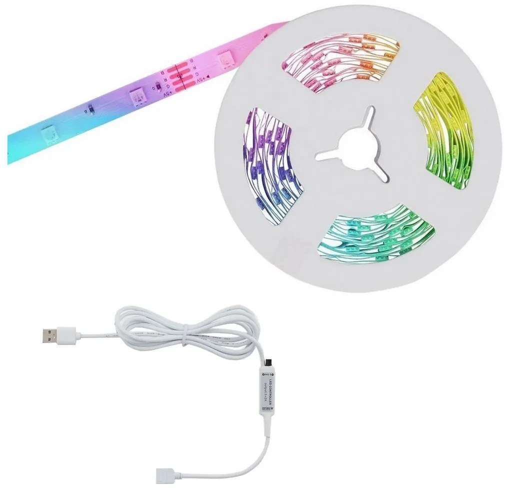 Brilo - LED RGBW Stmievateľný pásik 6,6m LED/7,5W/USB Tuya