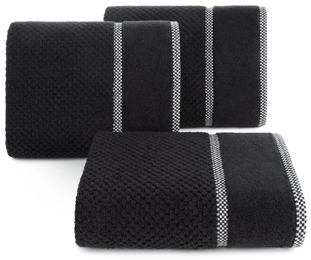 FROTÉ UTERÁK CALEB 50X90 CM ČIERNA